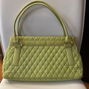 VERA BRADLEY BRIGHT GREEN PURSE